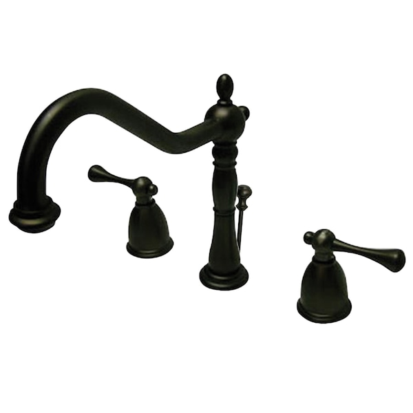 8" Widespread Bathroom Faucet, Oil Rubbed Bronze